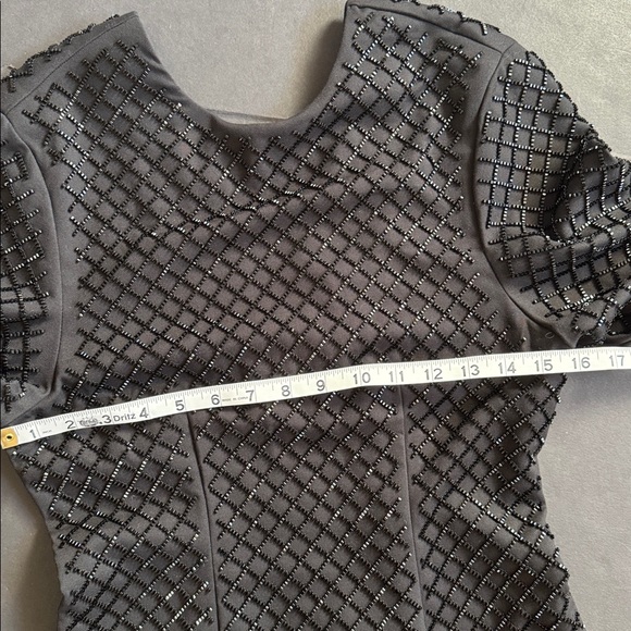 H&M Black Beaded Dress Cocktail Dress - Picture 12 of 17